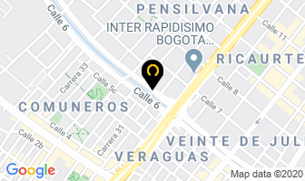 Mapa de Transporte Justtime Logistica Ltda en Bogotá D.C