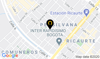 Mapa de Transporte Rápido Putumayo Ltda. en Bogotá D.C