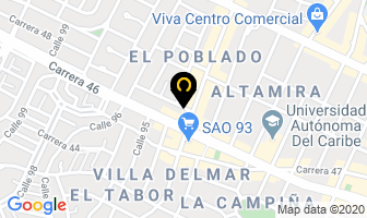Mapa de Transporte Servicio Especial en Barranquilla