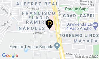 Mapa de Transportes Adriana Pedraza en Cali