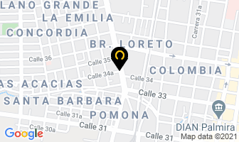 Mapa de Transportes Granada Ltda. en Palmira
