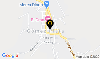Mapa de Transportes Juan B. Vasquez en Gomez Plata