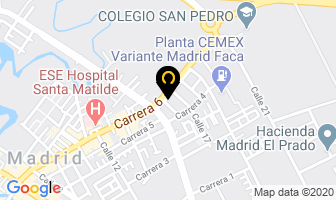 Mapa de Transportes Pubadi Ltda en Madrid