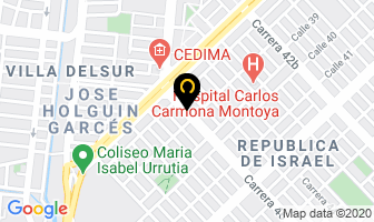 Mapa de Transportes Rafael Garcia en Cali