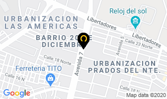Mapa de Transportes Unidos Riocarfe en Cúcuta