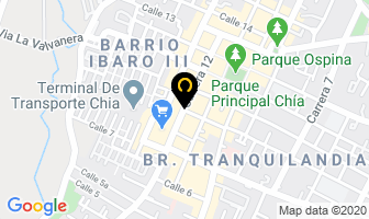 Mapa de Transportes Valvanera S.a. en Chía