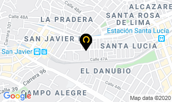 Mapa de Trasteos José Gómez S. en Medellín