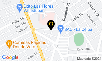 Mapa de Traumedics Implant Sas en Valledupar