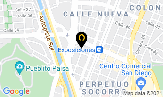 Mapa de Trazas Elementos Con Diseño Ltda. en Medellín