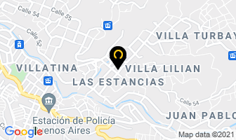 Mapa de Tres Esquinas en Medellín