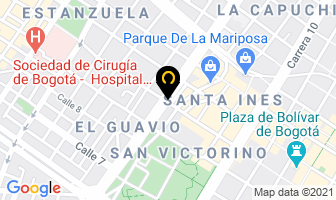 Mapa de Tres Milenios en Bogotá D.C