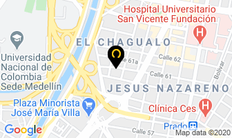 Mapa de Triplex Y Molduras Riogrande en Medellín