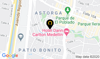 Mapa de Tripode Inmobiliaria en Medellín
