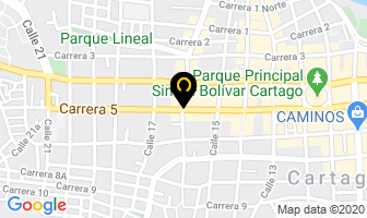 Mapa de Trofeos Cristal Arte en Cartago