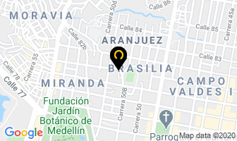 Mapa de Troqueles Uno A Ltda. en Medellín