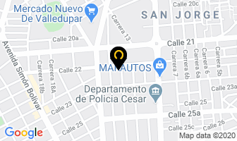 Mapa de Tubos Y Metales El Progreso en Valledupar