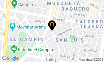 Mapa de Turiexpress en Bogotá D.C