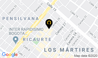 Mapa de Tus Tarjetas.com en Bogotá D.C