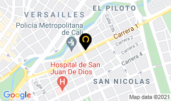 Mapa de Tvs Andina en Cali