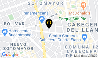 Mapa de Umeplastic en Bucaramanga