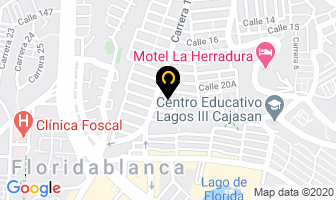 Mapa de Uniartes en Floridablanca