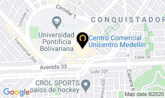 Mapa de Unicentro en Medellín