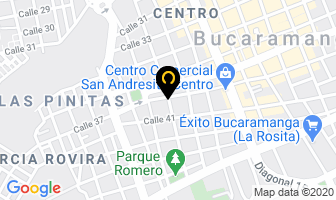 Mapa de Uniciencia en Bucaramanga