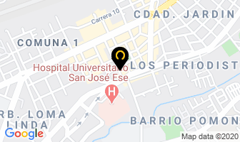 Mapa de Unidad Vascular Ltda en Popayán