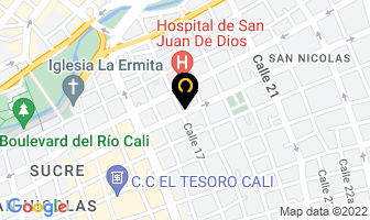 Mapa de Unielectronica en Cali