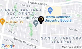 Mapa de Uniformes Avella en Bogotá D.C