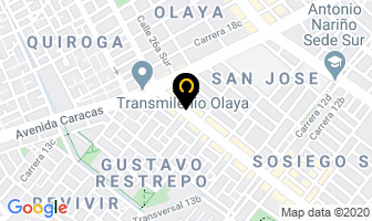 Mapa de Uniformes Deportivos Master en Bogotá D.C