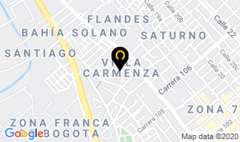 Mapa de Uniformes Innovar en Bogotá D.C