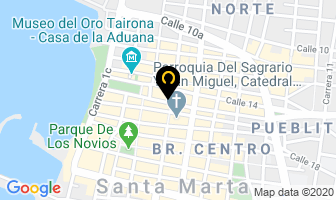 Mapa de Unión Temporal Concesión Tayrona en Santa Marta