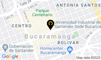 Mapa de Unired en Bucaramanga