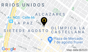 Mapa de Universal de Aluminios J.M. Ltda. en Bogotá D.C