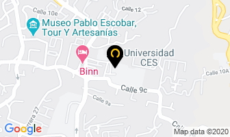 Mapa de Universidad Ces en Medellín