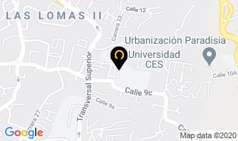 Mapa de Universidad Ces en Medellín