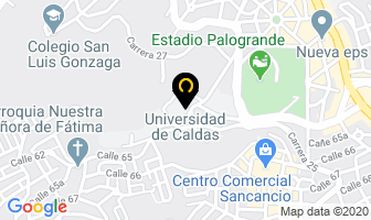 Mapa de Universidad De Caldas en Manizales