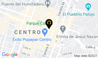 Mapa de Universidad Del Cauca en Popayán