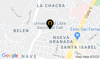 Mapa de Universidad Libre, Seccional Cali en Cali