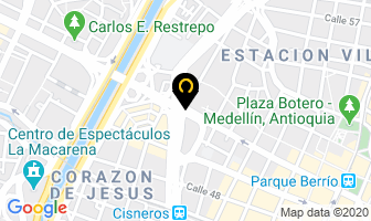 Mapa de Universo Pop en Medellín