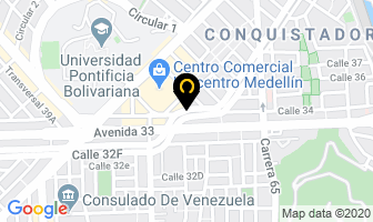 Mapa de Univiajes en Medellín