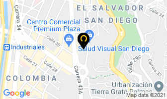 Mapa de Univiso Ltda. en Medellín