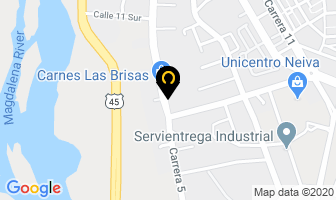 Mapa de Uno A Distribuciones en Neiva