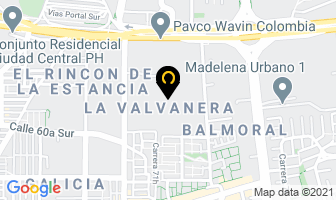 Mapa de Up Seguros en Bogotá D.C