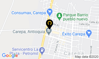 Mapa de Uraba Stereo 104.4 Fm en Carepa