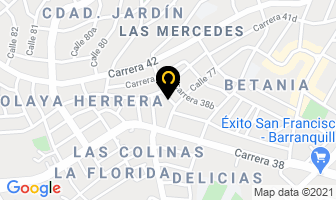Mapa de Urban Express en Barranquilla