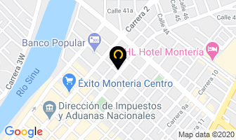 Mapa de Urihornos Y Vitrinas en Montería