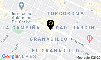 Mapa de Vacanbocell en Barranquilla