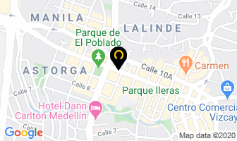 Mapa de Vajillas Corona en Medellín